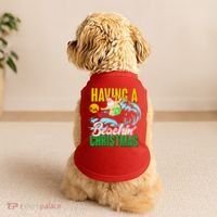 Having A Beachin' Christmas Doggie Tank thumb 2