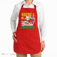 Having A Beachin' Christmas Apron thumb 2