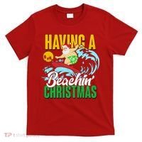 Having A Beachin' Christmas T-Shirt thumb 0