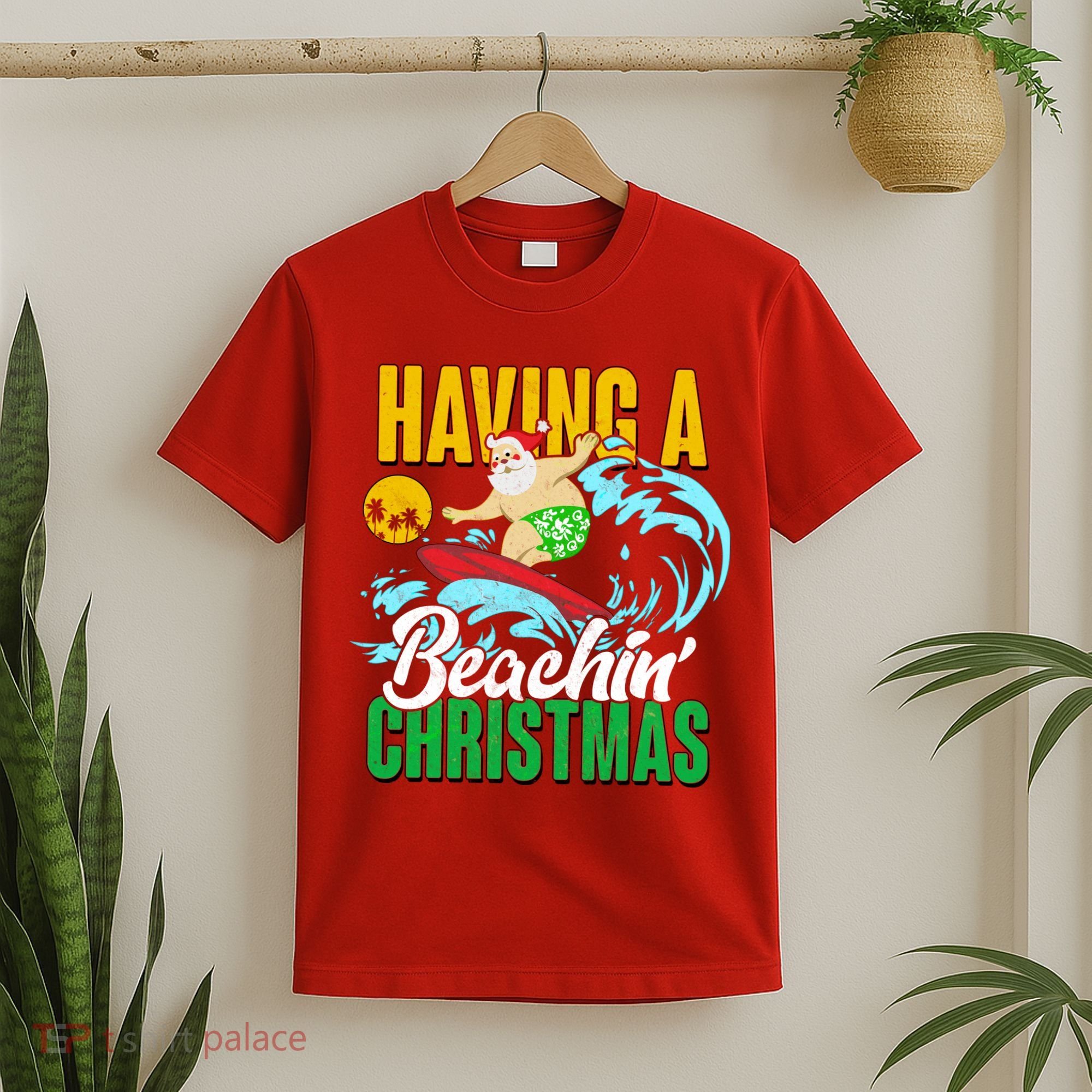 Having A Beachin' Christmas T-Shirt