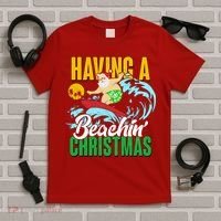 Having A Beachin' Christmas T-Shirt thumb 5