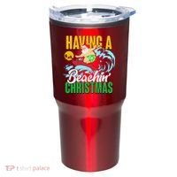 Having A Beachin' Christmas Tumbler thumb 0