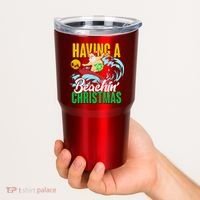Having A Beachin' Christmas Tumbler thumb 2