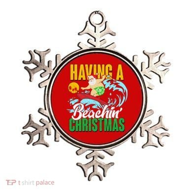 Having A Beachin' Christmas Ornament