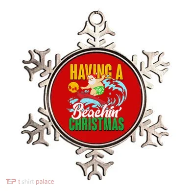 Having A Beachin' Christmas Ornament