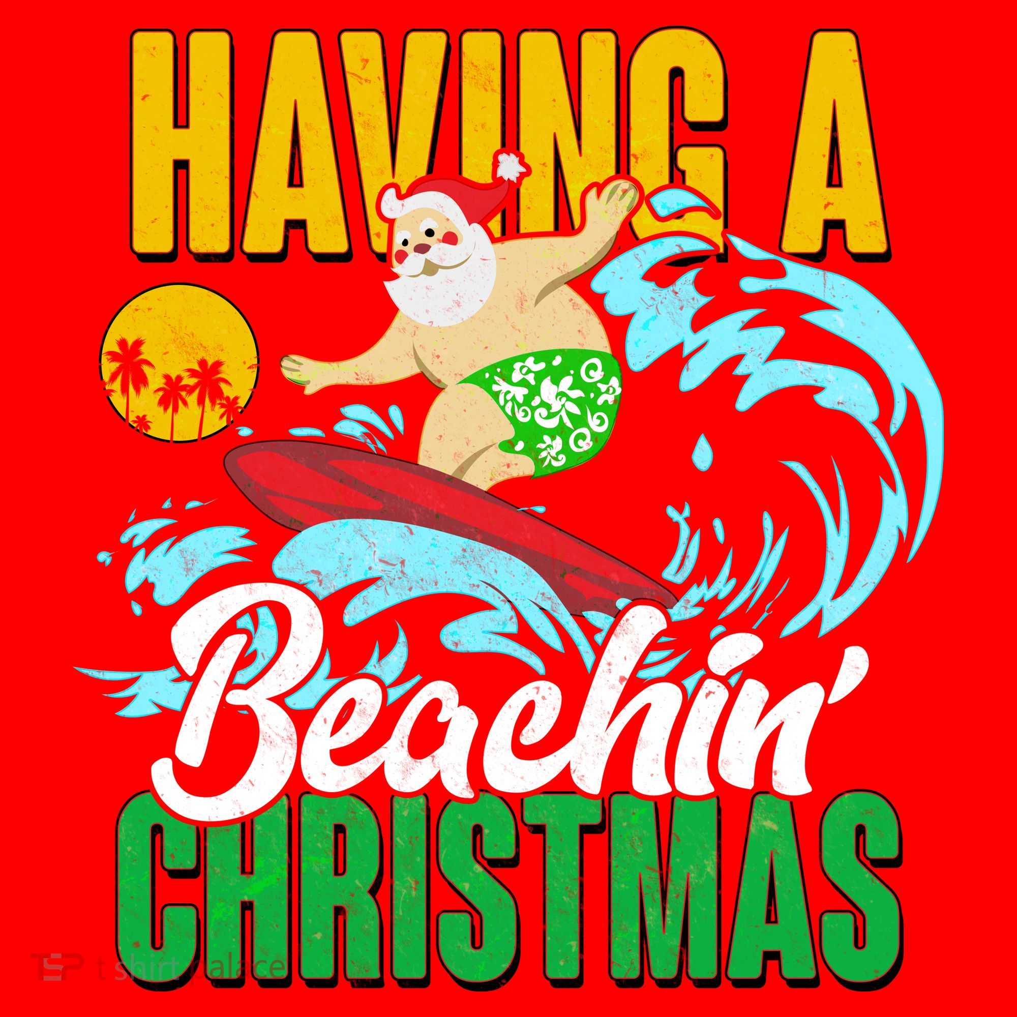 Having A Beachin' Christmas Kids Sweatshirt