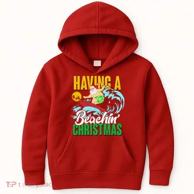 Having A Beachin' Christmas Kids Hoodie