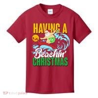Having A Beachin' Christmas Kids T-Shirt thumb 0
