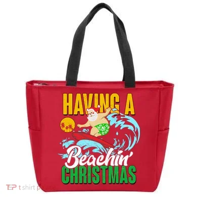 Having A Beachin' Christmas Tote Bag