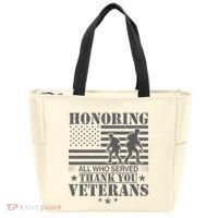 Honoring All Who Served Thank You Veterans Day Us Veteran Tote Bag thumb 0