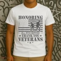 Honoring All Who Served Thank You Veterans Day Us Veteran T-Shirt thumb 3