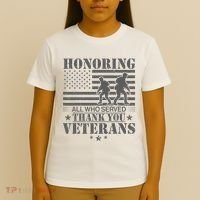 Honoring All Who Served Thank You Veterans Day Us Veteran T-Shirt thumb 4