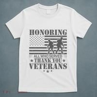 Honoring All Who Served Thank You Veterans Day Us Veteran T-Shirt thumb 5