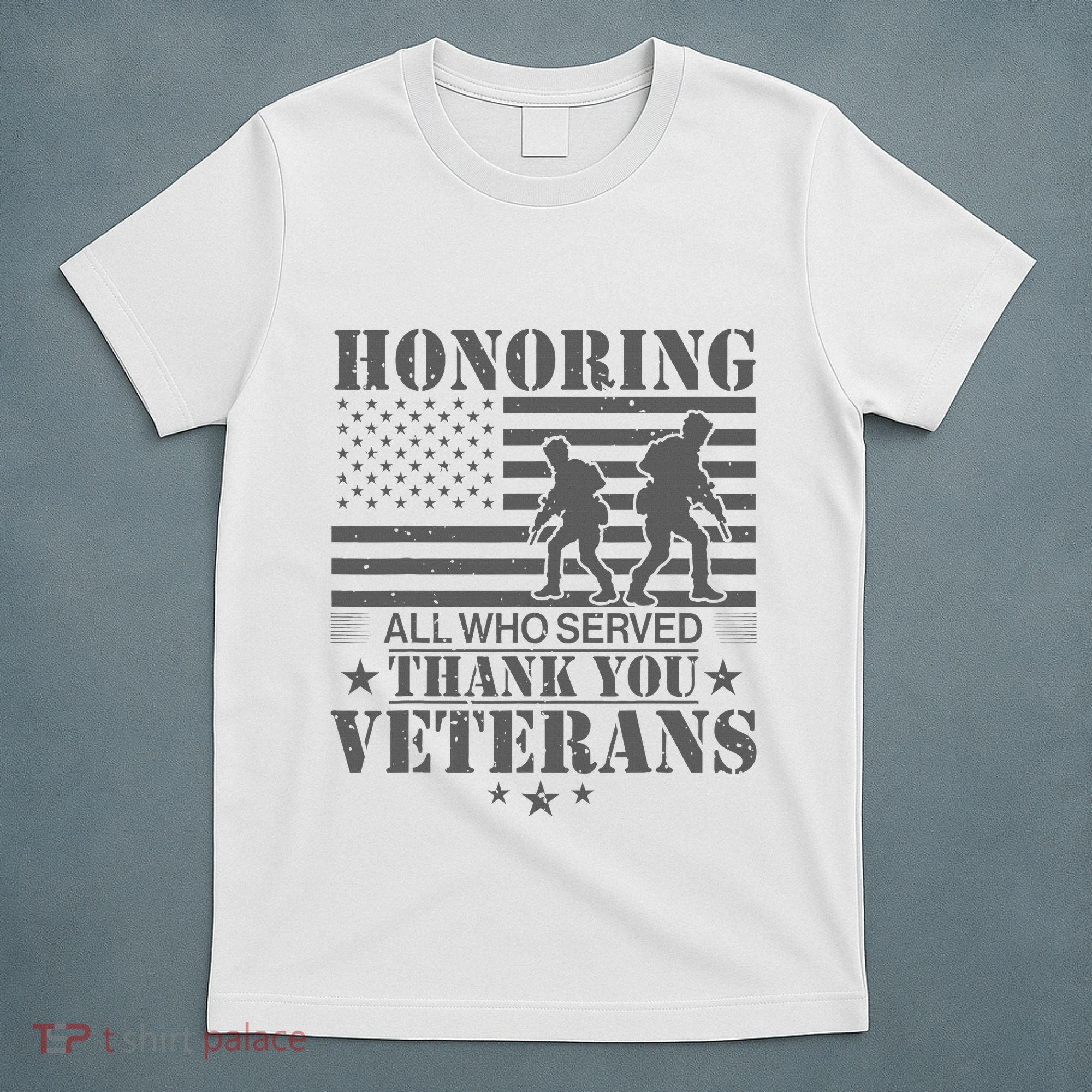 Honoring All Who Served Thank You Veterans Day Us Veteran T-Shirt