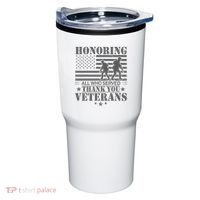 Honoring All Who Served Thank You Veterans Day Us Veteran Tumbler thumb 0