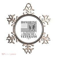 Honoring All Who Served Thank You Veterans Day Us Veteran Ornament thumb 0