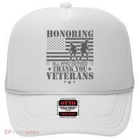 Honoring All Who Served Thank You Veterans Day Us Veteran Hat thumb 0