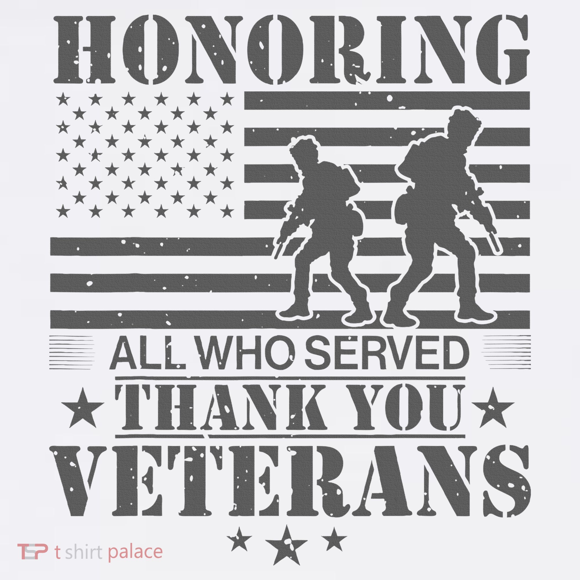 Honoring All Who Served Thank You Veterans Day Us Veteran Toddler T-Shirt