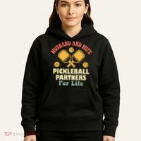Husband And Wife Pickleball Partners For Life Hoodie thumb 5