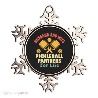 Husband And Wife Pickleball Partners For Life Ornament