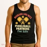 Husband And Wife Pickleball Partners For Life Tank Top thumb 3
