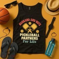 Husband And Wife Pickleball Partners For Life Tank Top thumb 4