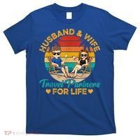 Husband And Wife Travel Partners For Life Beach Traveling T-Shirt thumb 0