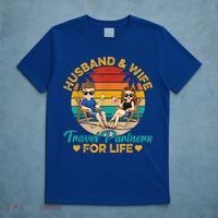 Husband And Wife Travel Partners For Life Beach Traveling T-Shirt thumb 5