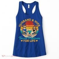 Husband And Wife Travel Partners For Life Beach Traveling Women's Tank Top thumb 0