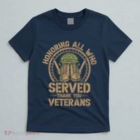 Honoring All Who Served Thank You Veterans Day Us Veteran T-Shirt thumb 5