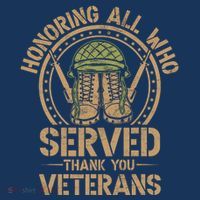 Honoring All Who Served Thank You Veterans Day Us Veteran Beanie thumb 2