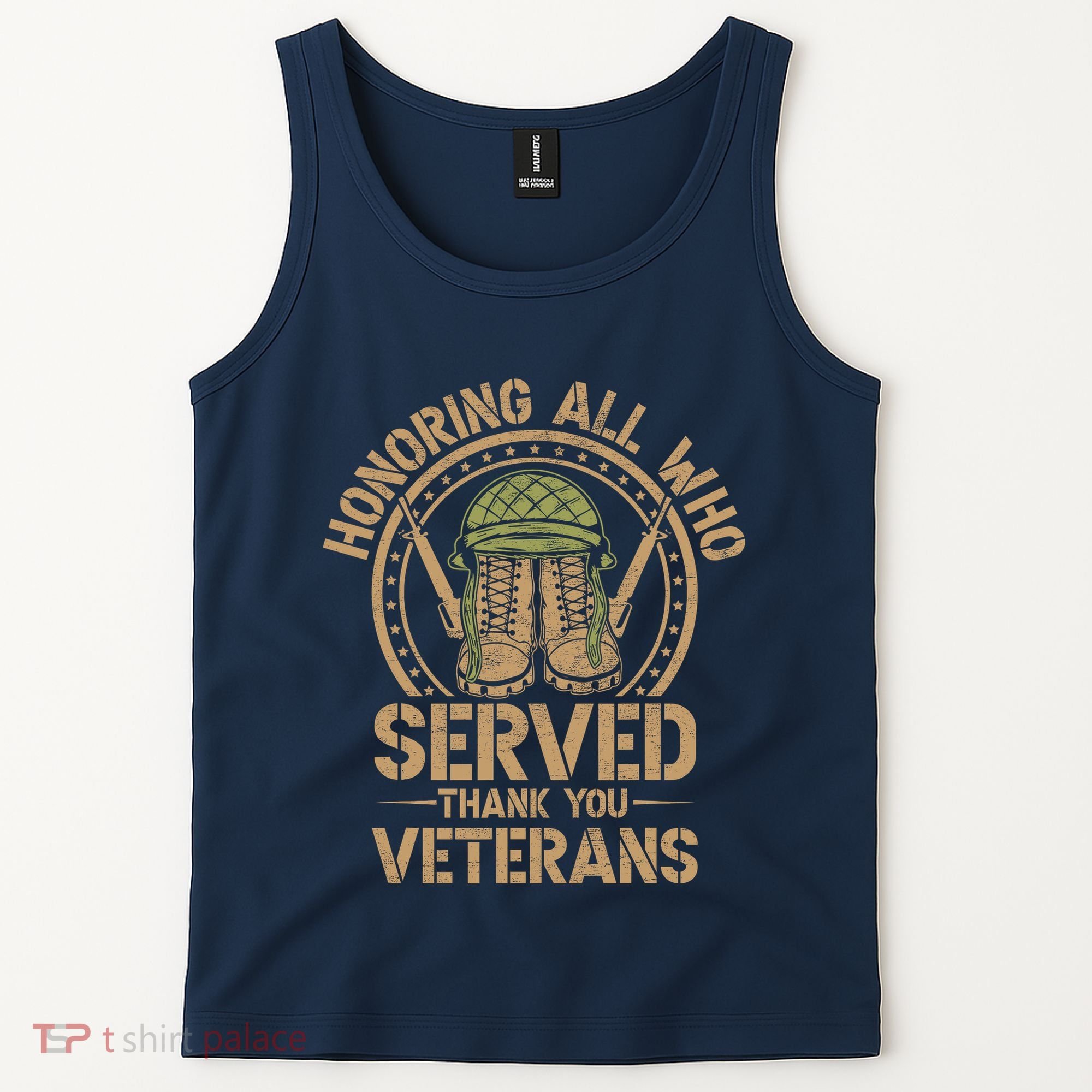 Honoring All Who Served Thank You Veterans Day Us Veteran Tank Top