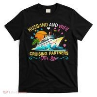 Husband And Wife Cruising Partners For Life Couple Cruise T-Shirt thumb 0