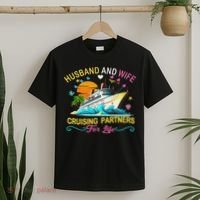 Husband And Wife Cruising Partners For Life Couple Cruise T-Shirt thumb 2