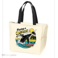 Having A Whale Of A Time Funny Humorous Beach Tote Bag thumb 3