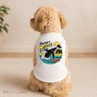 Having A Whale Of A Time Funny Humorous Beach Doggie Tank thumb 2
