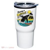 Having A Whale Of A Time Funny Humorous Beach Tumbler thumb 0