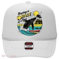 Having A Whale Of A Time Funny Humorous Beach Hat thumb 0