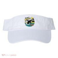 Having A Whale Of A Time Funny Humorous Beach Visor thumb 0
