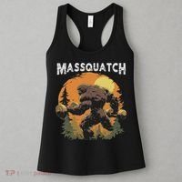 Hairy Animal Workout Merch Bigfoot Massquatch Funny Sasquatch Workout Gym Weightlifter Women's Tank Top thumb 3