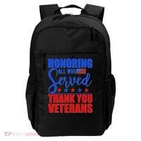 Honoring All Who Served Thank You Veterans Backpack thumb 0