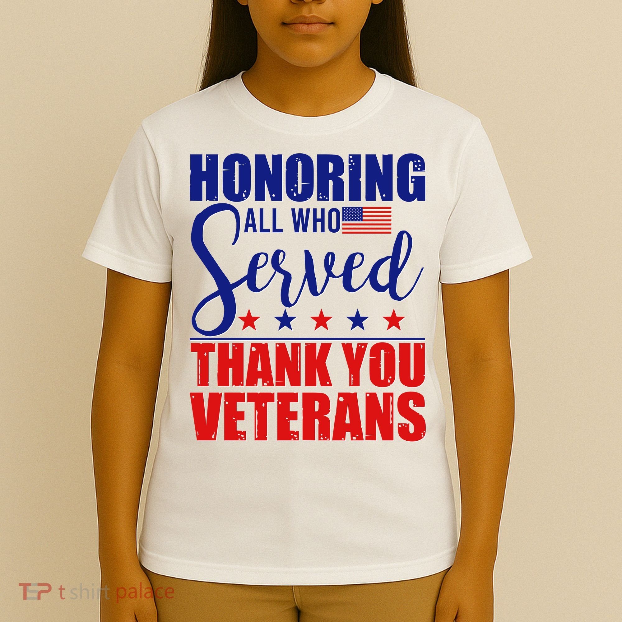 Honoring All Who Served Thank You Veterans T-Shirt