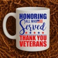 Honoring All Who Served Thank You Veterans Coffee Mug thumb 2
