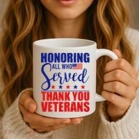 Honoring All Who Served Thank You Veterans Coffee Mug thumb 3