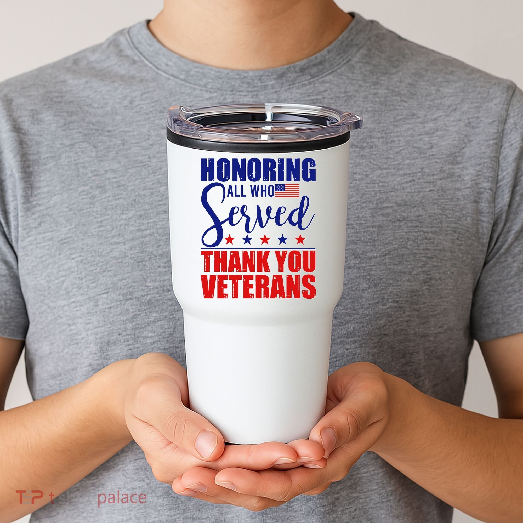 Honoring All Who Served Thank You Veterans Tumbler