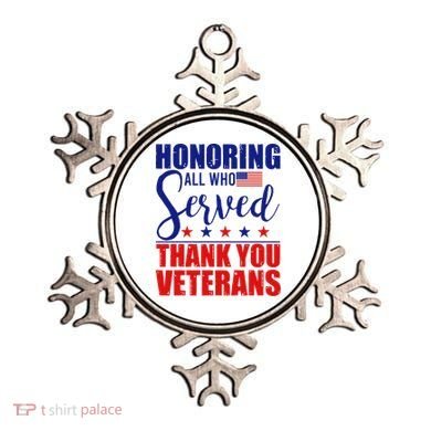 Honoring All Who Served Thank You Veterans Ornament