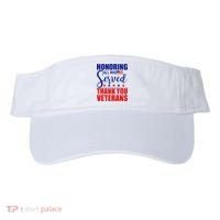 Honoring All Who Served Thank You Veterans Visor thumb 0