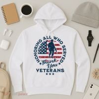 Honoring All Who Served Thank You Veterans Day Us Veterans Hoodie thumb 3