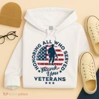 Honoring All Who Served Thank You Veterans Day Us Veterans Hoodie thumb 4