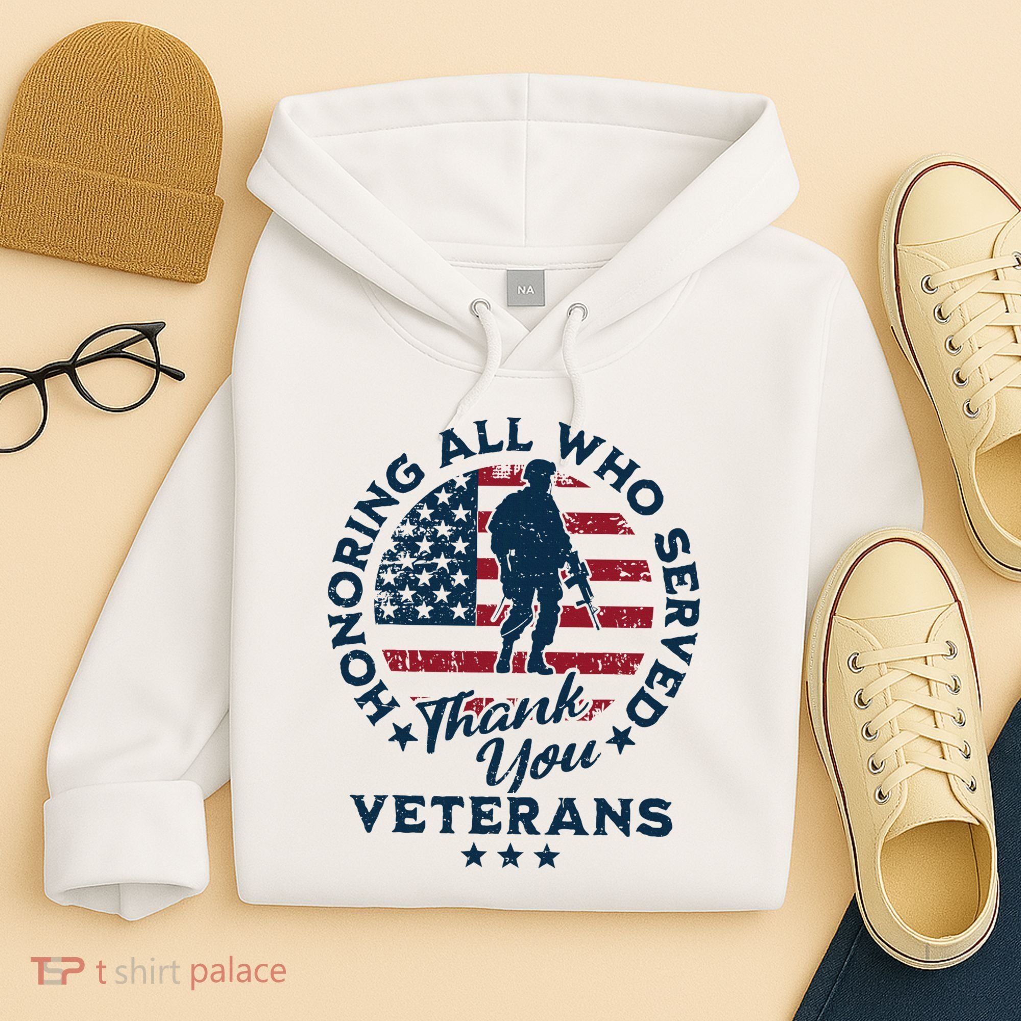 Honoring All Who Served Thank You Veterans Day Us Veterans Hoodie